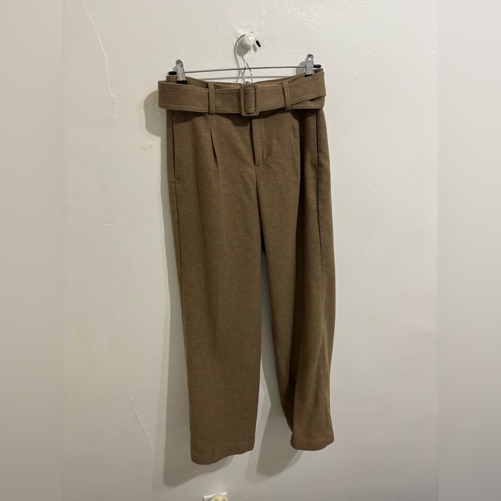 Banana Republic Petite Flannel Belted Trousers